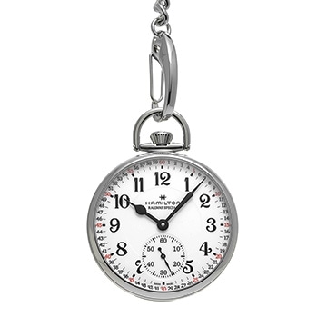 ハミルトン レイルロード ポケットウォッチ リミテッドエディション H40819110 ホワイト メンズ 時計 【中古】【wristwatch】