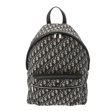 ディオール バックパック ベージュ/ブラック/ネイビー 1VOBA088YKY_H28E オブリークジャガードキャンバス ユニセックス バッグ 【中古】【bag】