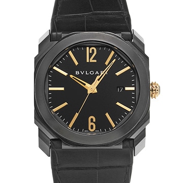 ブルガリ オクト BGO41BBSLD ブラック メンズ 時計 【中古】【wristwatch】