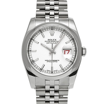 ロレックス デイトジャスト 116200 ホワイト メンズ 時計 【中古】【wristwatch】