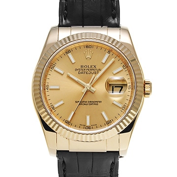 ロレックス デイトジャスト 116138 シャンパン メンズ 時計 【中古】【wristwatch】