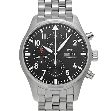 IWC パイロットウォッチ クロノグラフ IW377710 ブラック メンズ 時計 【中古】【wristwatch】