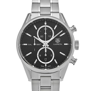 タグ ホイヤー カレラ キャリバー1887 CAR2110.BA0720 ブラック メンズ 時計 【中古】【wristwatch】