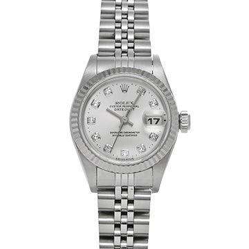 ロレックス デイトジャスト 69174G シルバー/ダイヤモンド レディース 時計 【中古】【wristwatch】