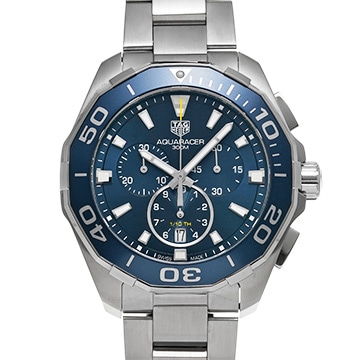 タグ ホイヤー アクアレーサー クォーツ クロノグラフ CAY111B.BA0927 ブルー メンズ 時計 【中古】【wristwatch】