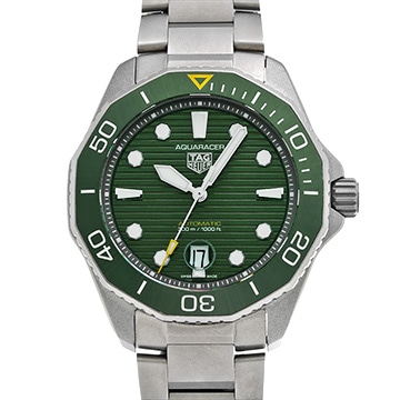 タグ ホイヤー アクアレーサー プロフェッショナル 300 キャリバー5 WBP208B.BF0631 グリーン メンズ 時計 【中古】【wristwatch】