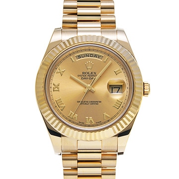 ロレックス デイデイト II 218238 シャンパン メンズ 時計 【中古】【wristwatch】