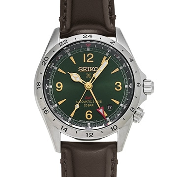 セイコー プロスペックス アルピニスト SBEJ005 グリーン メンズ 時計 【中古】【wristwatch】