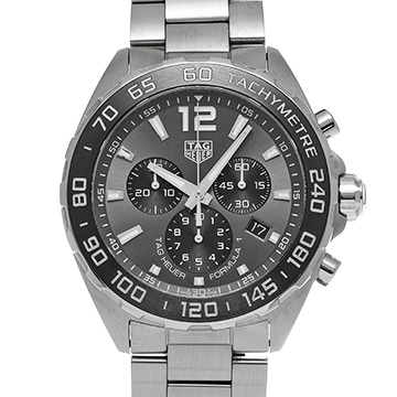 タグ ホイヤー フォーミュラ1 クォーツ クロノグラフ CAZ1011.BA0842 グレー/ブラック メンズ 時計 【中古】【wristwatch】