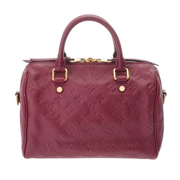 ルイ ヴィトン モノグラムアンプラント スピーディバンドリエール 25 2WAY オロール M40764 レザー レディース バッグ 【中古】【bag】