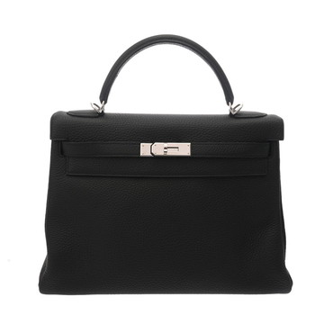 エルメス ケリー 32 内縫い 2WAY ブラック トリヨンクレマンス レディース バッグ 【中古】【bag】