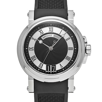 ブレゲ マリーン II ラージデイト 5817ST/92/5V8 ブラック/シルバー メンズ 時計 【中古】【wristwatch】
