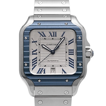 カルティエ サントス ドゥ カルティエ LM WSSA0047 グレー メンズ 時計 【中古】【wristwatch】