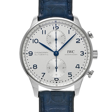 IWC ポルトギーゼ クロノグラフ IW371605 シルバー メンズ 時計 【中古】【wristwatch】