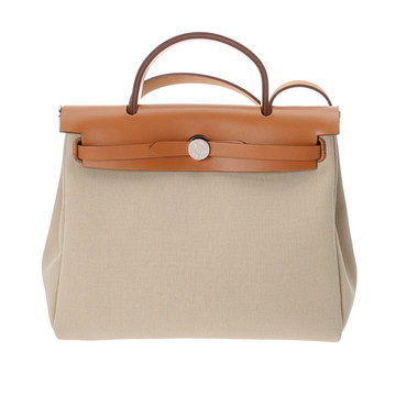 エルメス エールバッグ ジップPM ベトン/ナチュラル ヴァッシュハンター/トワルミリタリー レディース バッグ 【中古】【bag】