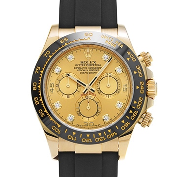 ロレックス コスモグラフ デイトナ 116518LNG シャンパン/ダイヤモンド メンズ 時計 【中古】【wristwatch】