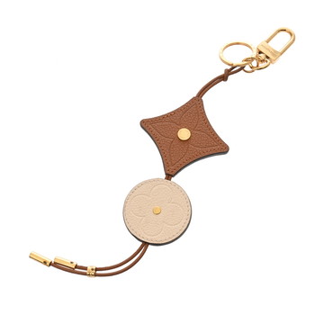 ルイ ヴィトン ポルトクレ フラワータッセル ブラウン/ベージュ/ゴールド M69001 レザー/メタル レディース 【中古】【other】