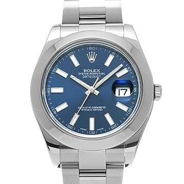 ロレックス デイトジャストII 116300 ブルー メンズ 時計 【中古】【wristwatch】