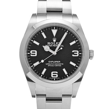 ロレックス エクスプローラー 214270 ブラック メンズ 時計 【中古】【wristwatch】