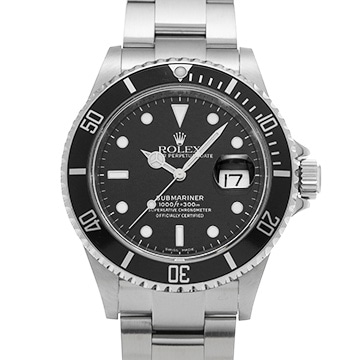 ロレックス サブマリーナ デイト 16610 ブラック メンズ 時計 【中古】【wristwatch】