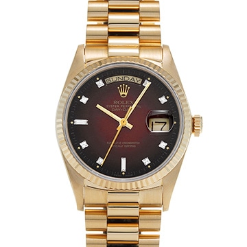 ロレックス デイデイト 18038 レッド・グラデーション メンズ 時計 【中古】【wristwatch】