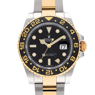 ロレックス GMTマスターII 116713LN ブラック メンズ 時計 【中古】【wristwatch】