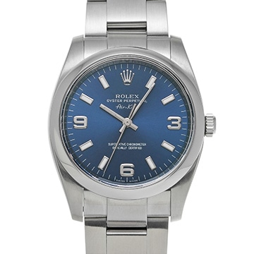 ロレックス エアキング 114200 ブルー メンズ 時計 【中古】【wristwatch】
