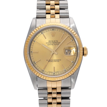 ロレックス デイトジャスト 16233 シャンパン メンズ 時計 【中古】【wristwatch】