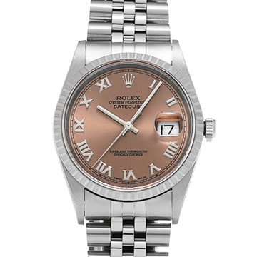 ロレックス デイトジャスト 16220 ピンク メンズ 時計 【中古】【wristwatch】