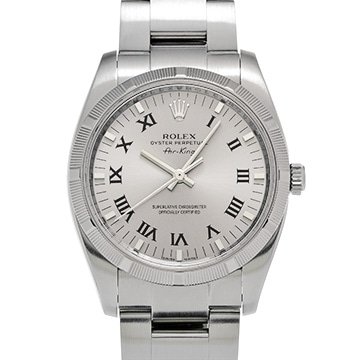 ロレックス エアキング 114210 シルバー メンズ 時計 【中古】【wristwatch】