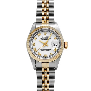 ロレックス デイトジャスト 69173 ホワイト レディース 時計 【中古】【wristwatch】