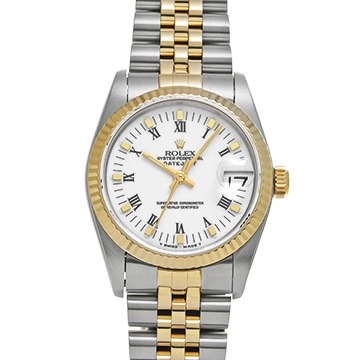 ロレックス デイトジャスト 68273 ホワイト ユニセックス 時計 【中古】【wristwatch】