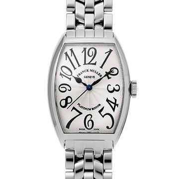 フランクミュラー トノーカーベックス 5850SC AC ホワイト メンズ 時計 【中古】【wristwatch】