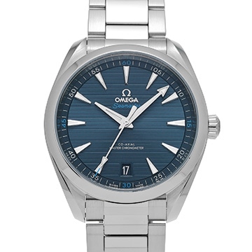 オメガ シーマスター アクアテラ コーアクシャル マスタークロノメーター 220.10.41.21.03.001 ブルー メンズ 時計 【中古】【wristwatch】