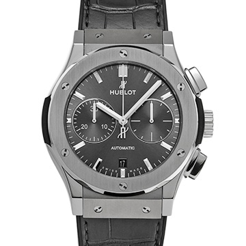 ウブロ クラシックフュージョン チタニウム クロノグラフ レーシンググレー 521.NX.7071.LR グレー メンズ 時計 【中古】【wristwatch】