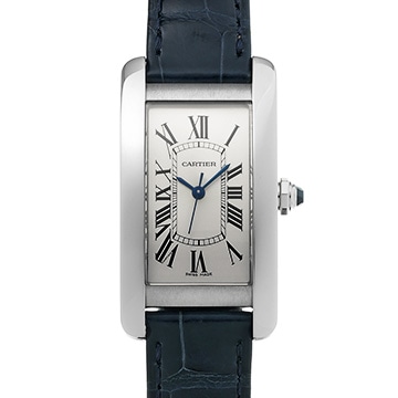 カルティエ タンク アメリカン MM WSTA0017 シルバー ユニセックス 時計 【中古】【wristwatch】