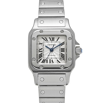 カルティエ サントス ガルベ SM W20054D6 シルバー レディース 時計 【中古】【wristwatch】