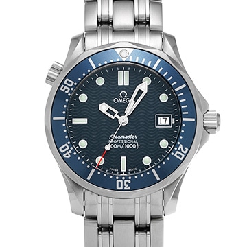 オメガ シーマスター プロフェッショナル 300 ミッドサイズ 2561.80 ブルー ユニセックス 時計 【中古】【wristwatch】