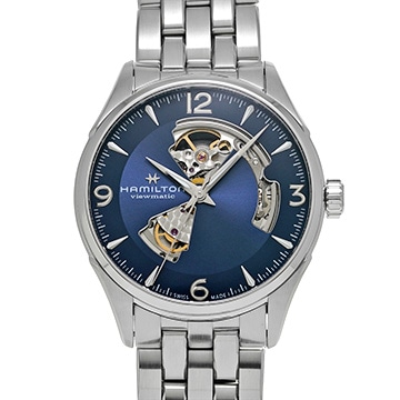 ハミルトン ジャズマスター オープンハート H32705141 ブルー メンズ 時計 【中古】【wristwatch】