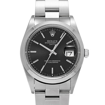 ロレックス オイスターパーペチュアル デイト 15200 ブラック メンズ 時計 【中古】【wristwatch】