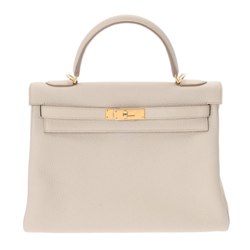 エルメス ケリー 32 内縫い 2WAY ベトン トリヨンクレマンス レディース バッグ 【中古】【bag】