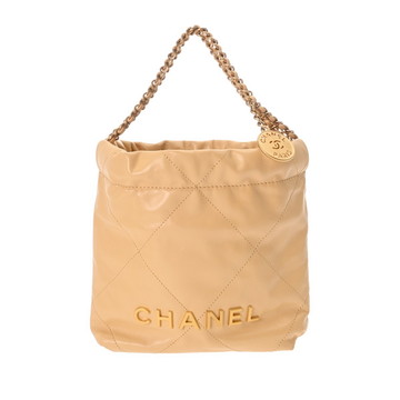 ayuchori CHANEL ベージュ レザー ハンドバッグ ik-00-0671111-1.jpg