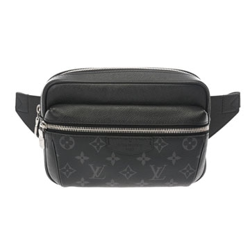 ルイ ヴィトン タイガラマ バムバッグ アウトドア ノワール M30245 レザー メンズ バッグ 【中古】【bag】