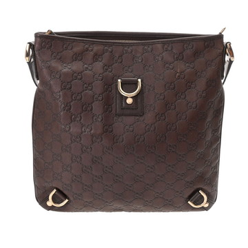 グッチ グッチシマ ショルダーバッグ ブラウン 131326 レザー レディース バッグ 【中古】【bag】