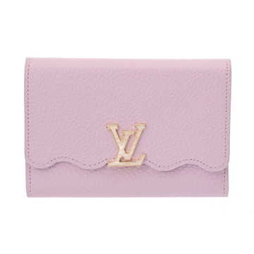 ルイ ヴィトン ポルトフォイユ カプシーヌ コンパクト ウィステリア M82167 トリヨンレザー レディース 財布 【中古】【purse】