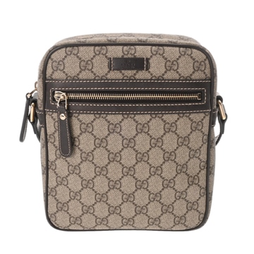 グッチ GGスプリーム ベージュ/エボニー/ブラウン 233268 PVC/レザー レディース バッグ 【中古】【bag】