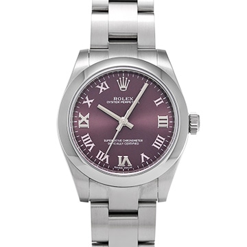 ロレックス オイスターパーペチュアル 31 177200 レッドグレープ ユニセックス 時計 【中古】【wristwatch】