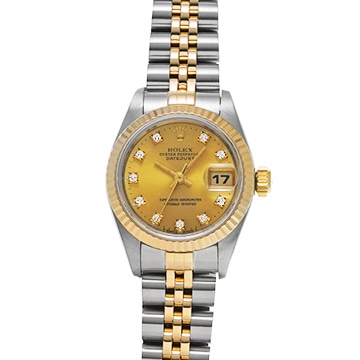 ロレックス デイトジャスト 69173G シャンパン/ダイヤモンド レディース 時計 【中古】【wristwatch】