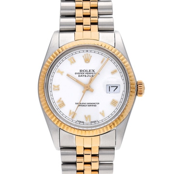 ロレックス デイトジャスト 16013 ホワイト メンズ 時計 【中古】【wristwatch】