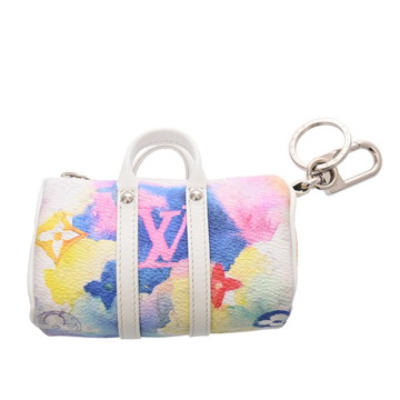 ルイ ヴィトン モノグラムウォーターカラー ポルトクレ ミニ キーポル ホワイト系マルチカラー MP2975 モノグラムキャンバス メンズ 【中古】【other】